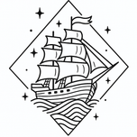 Ship Arm Tattoo