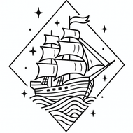Ship Arm Tattoo