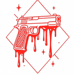 Blooded Gun Tattoo