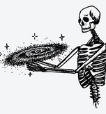 Galaxy Skeleton Art