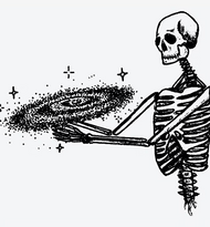 Galaxy Skeleton Art
